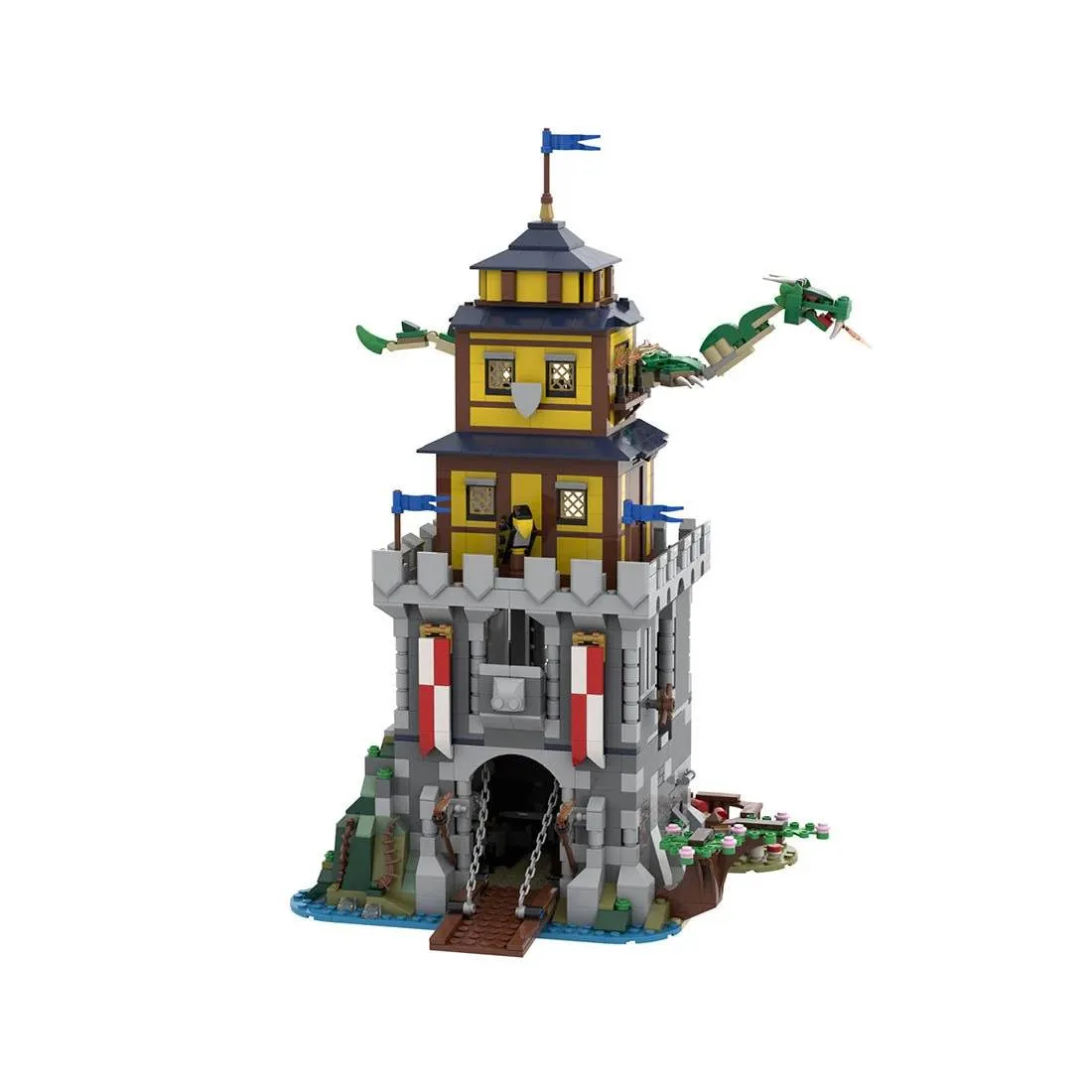 LesDiy Château Médiéval Japonais Alt Build (LESDIY-3494484) - prix | Brick Broker