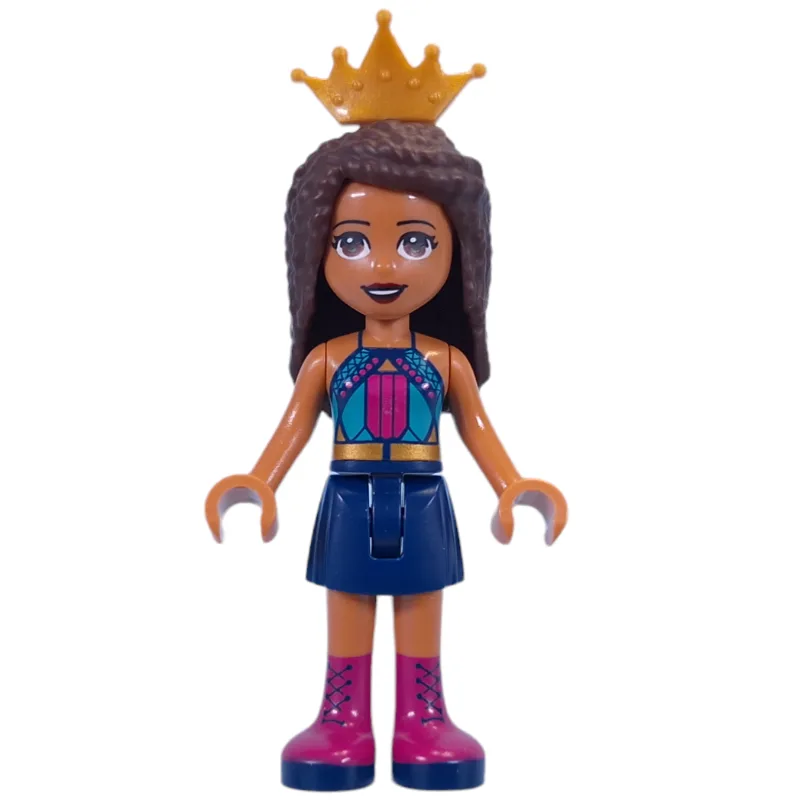 Andrea - Dark Turquoise Top, Dark Blue Skirt,… — minifigurine LEGO | Brick Broker