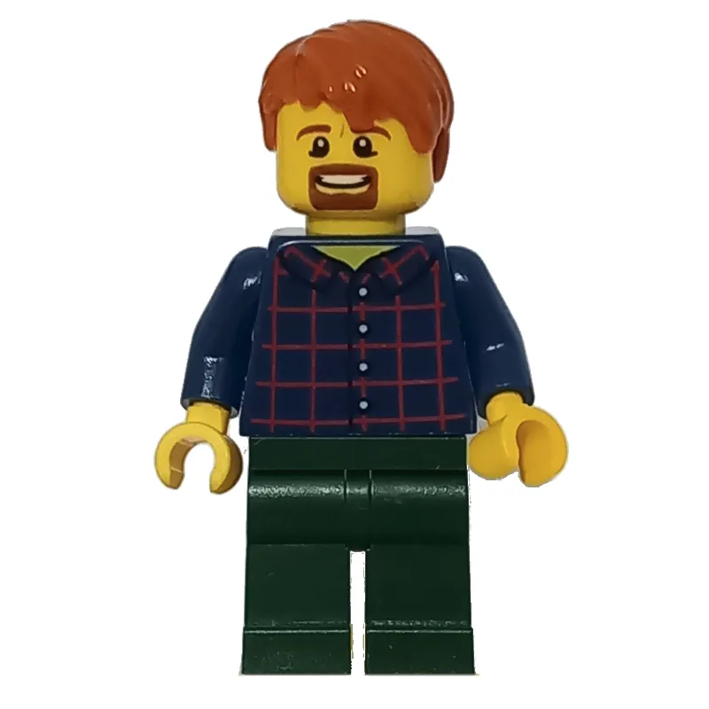 Dark Blue Torso, Dark Green Legs, Dark Orange… — minifigurine LEGO | Brick Broker