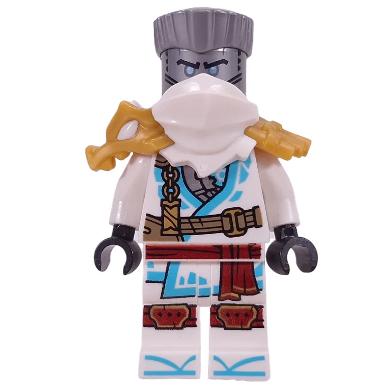 Zane, White Shoulder Armor and Mask, Hair — minifigurine LEGO | Brick Broker
