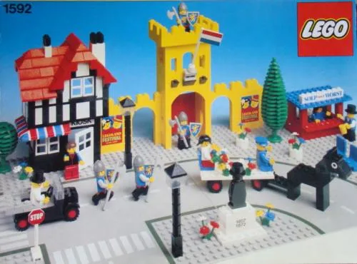 LEGO 1592 Place du village - Scène de château (Version néerlandaise) - prix | Brick Broker