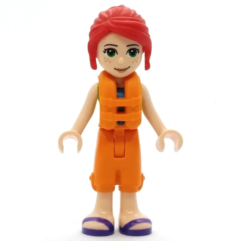 Mia - Lime Top, Orange Cropped Trousers, Oran… — minifigurine LEGO | Brick Broker