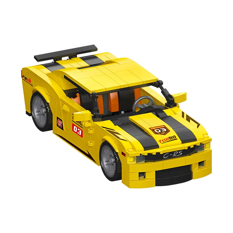 JIESTAR Voiture de muscle classique jaune (JS-92009) - prix | Brick Broker