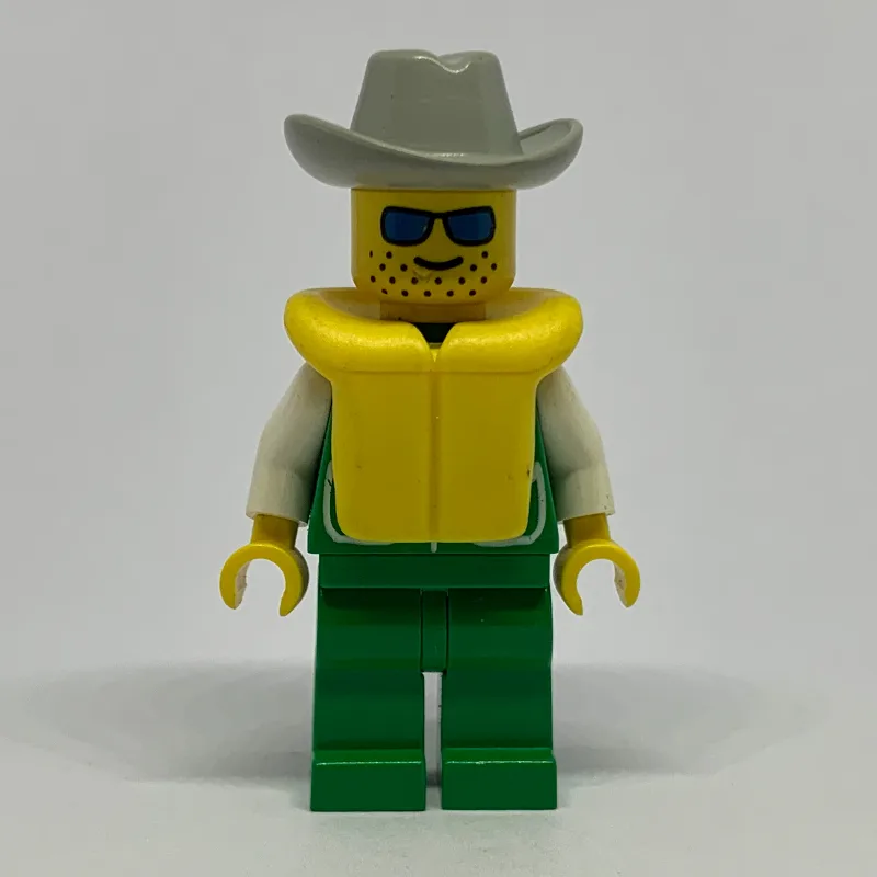 Man, Green Jacket, Green Legs, Light Gray Cow… — minifigurine LEGO | Brick Broker
