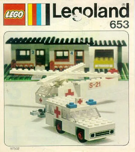 LEGO 653 Ambulance et hélicoptère - prix | Brick Broker