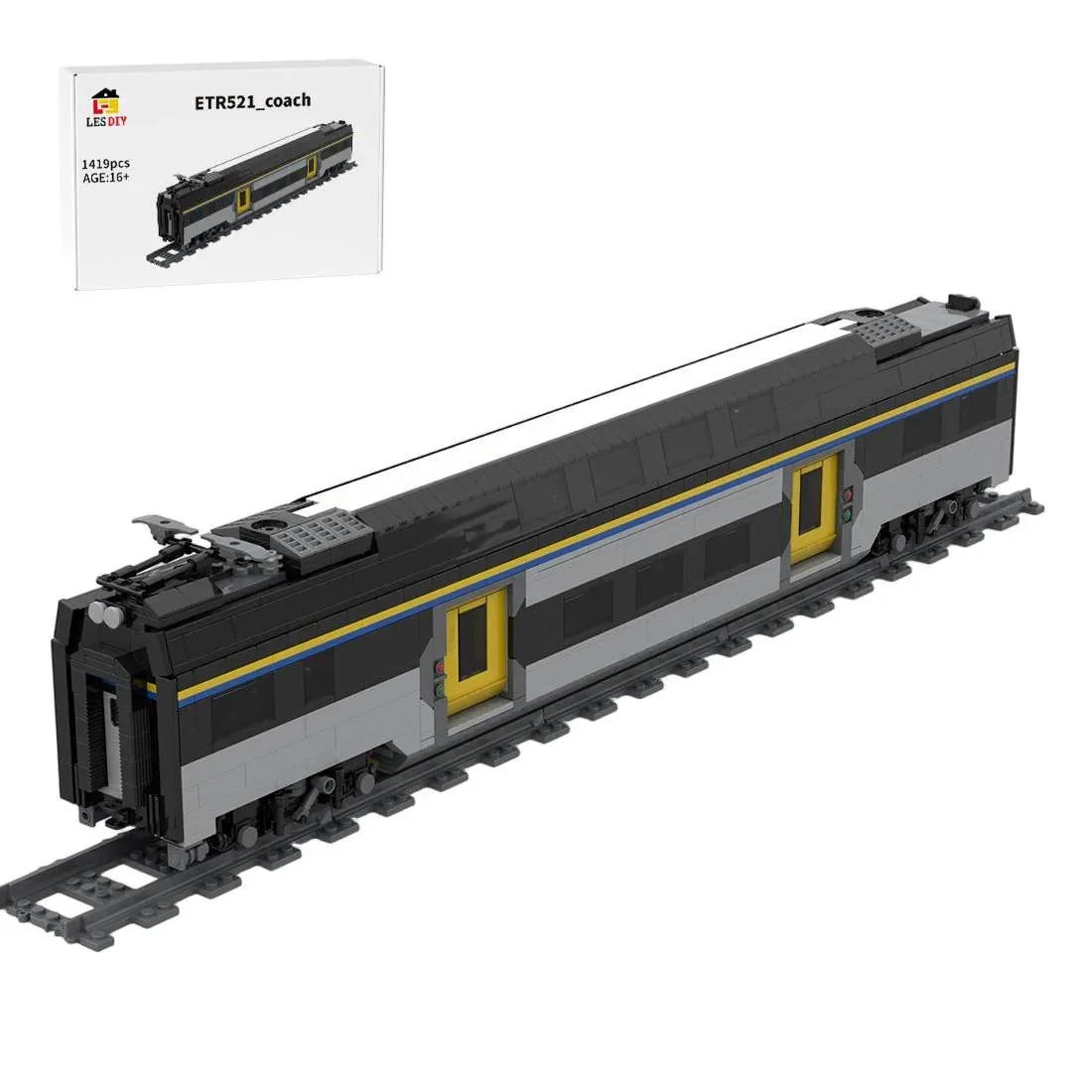 LesDiy Train de passagers italien ETR 521 'Rock' (LESDIY-3711728) - prix | Brick Broker