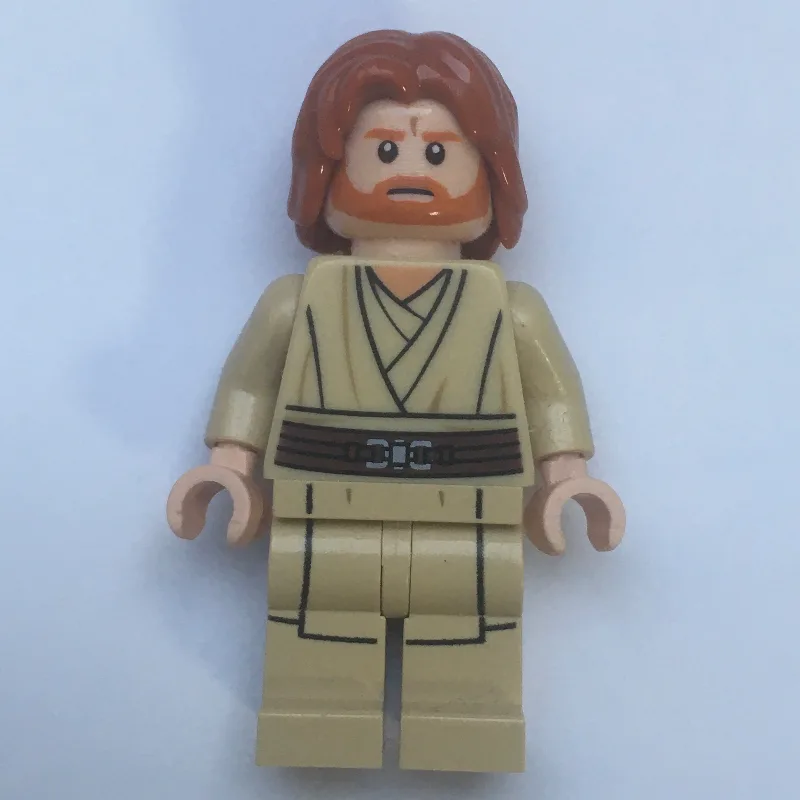 Obi-Wan Kenobi, Tan Legs, Mid-Length Parted H… — minifigurine LEGO | Brick Broker