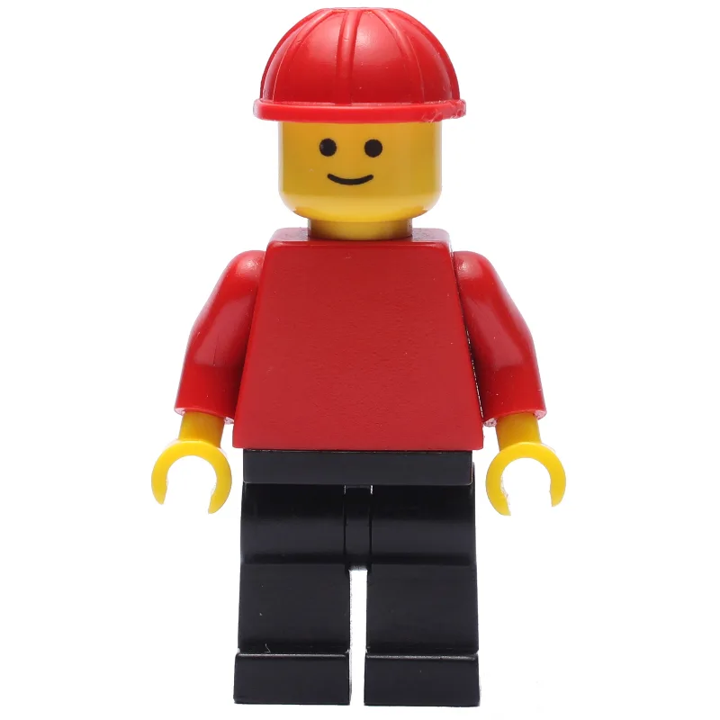 Man, Red Torso, Black Legs, Red Hard Hat (362… — minifigurine LEGO | Brick Broker