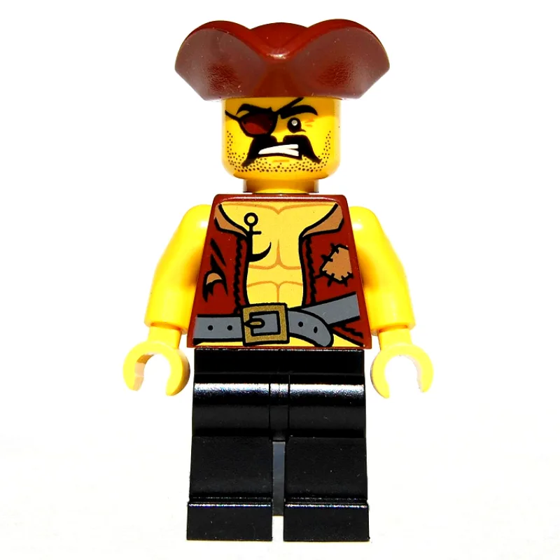 Pirate - Anchor Tattoo, Black Legs, Reddish B… — minifigurine LEGO | Brick Broker
