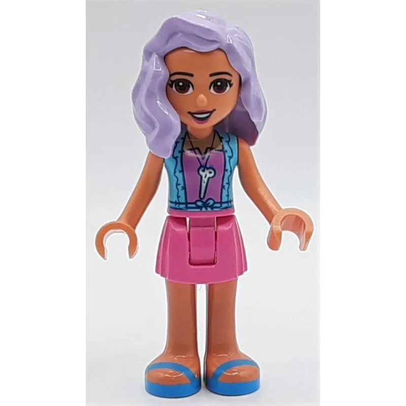 Nina - Medium Azure Jacket, Dark Pink Skirt — minifigurine LEGO | Brick Broker