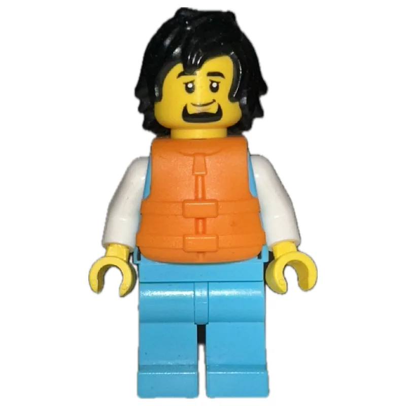 Ocean Explorer, Medium Azure Suit, Orange Lif… — minifigurine LEGO | Brick Broker