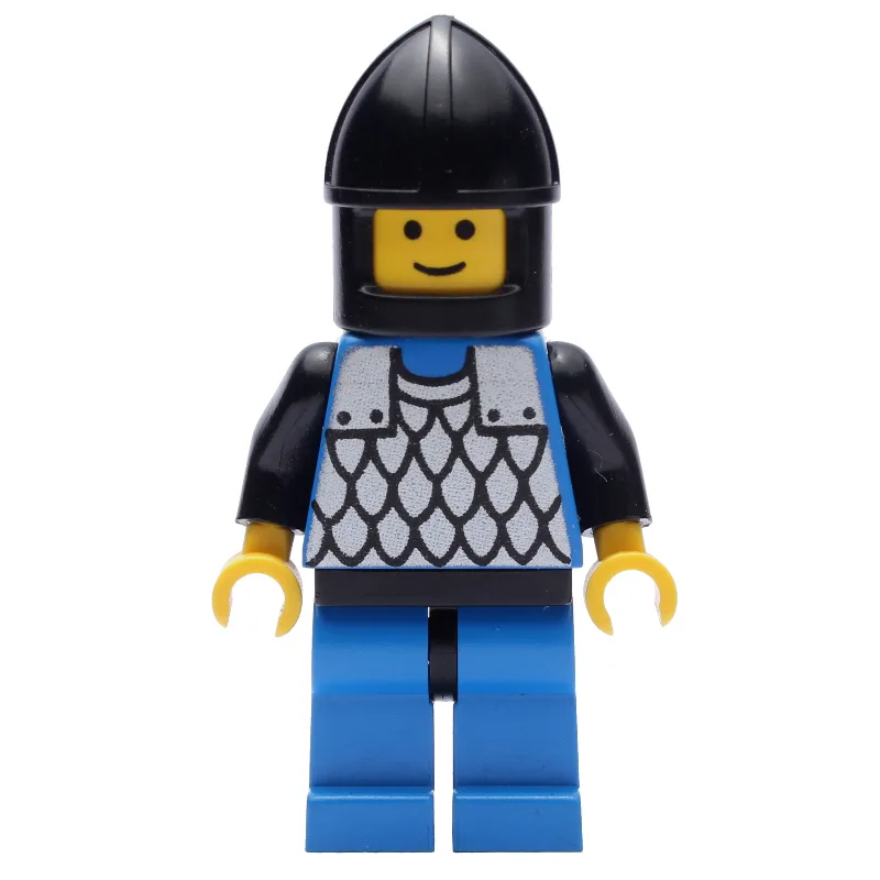 Knight (Scale Mail on Blue) - Black Arms, Blu… — minifigurine LEGO | Brick Broker