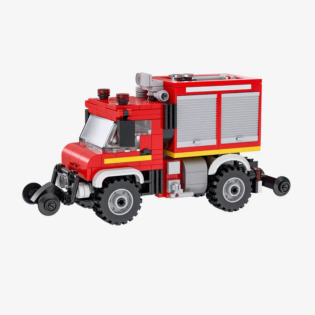 BlueBrixx Camion de pompier rue et rail (BB-110070) - prix | Brick Broker