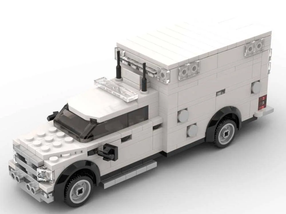 BlueBrixx Ambulance de police blanche (BB-100486) - prix | Brick Broker