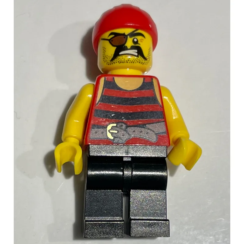 Pirate - Red/Black Stripes, Black Legs, Red B… — minifigurine LEGO | Brick Broker