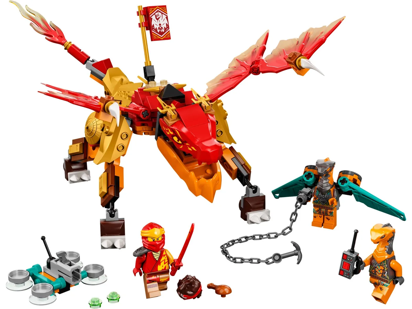 LEGO 71762 Dragon de feu EVO de Kai - prix | Brick Broker