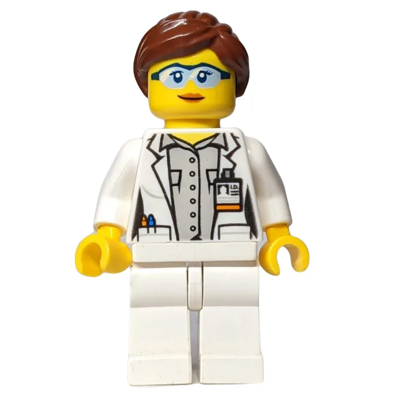 Scientist - White Torso, Lab Coat, Light Blui… — minifigurine LEGO | Brick Broker