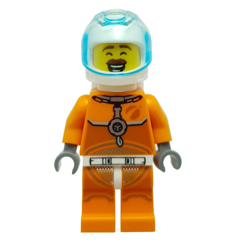 Astronaut - Orange Torso and Legs, White Helm… — minifigurine LEGO | Brick Broker