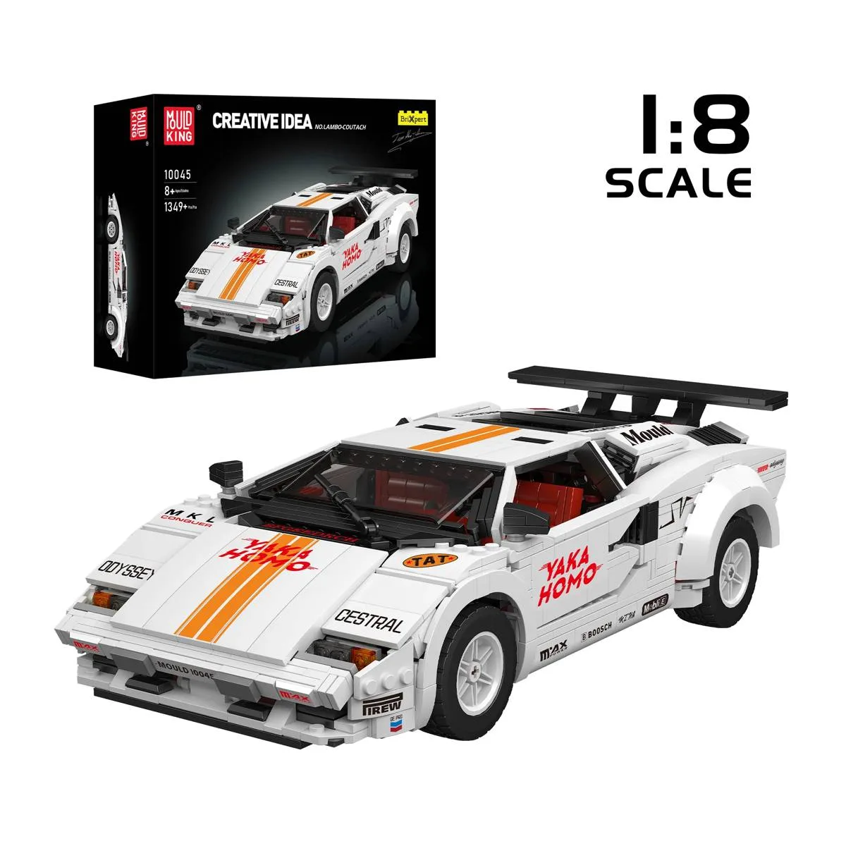 Mould King Supercar italienne blanche (MOU-10045S) - prix | Brick Broker