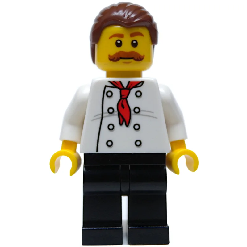 Chef, Red Neckerchief, Black Legs, Reddish Br… — minifigurine LEGO | Brick Broker