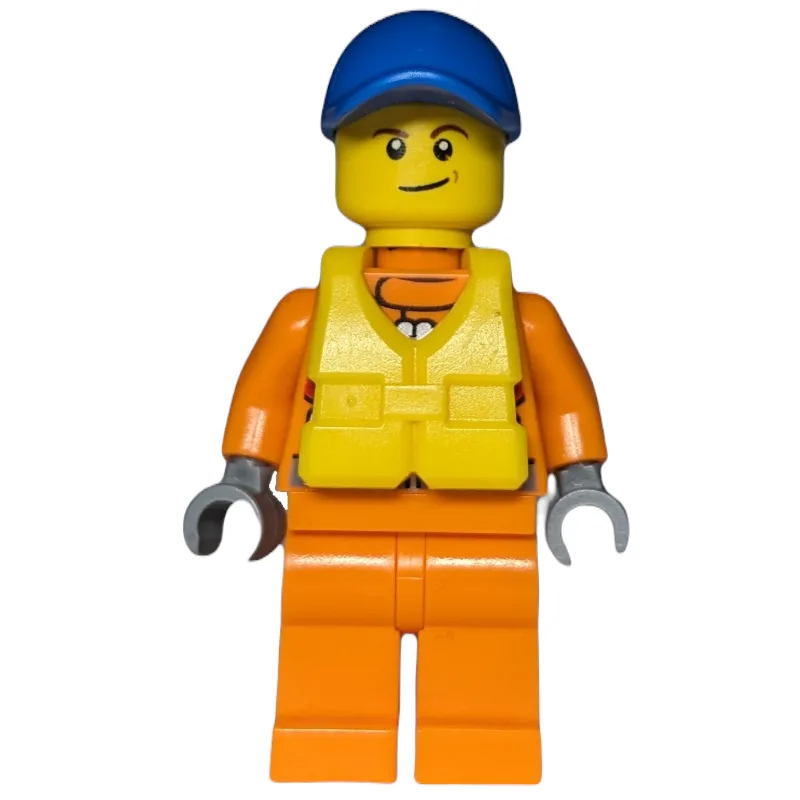Coast Guard, Orange Jumpsuit, Blue Cap, Yello… — minifigurine LEGO | Brick Broker