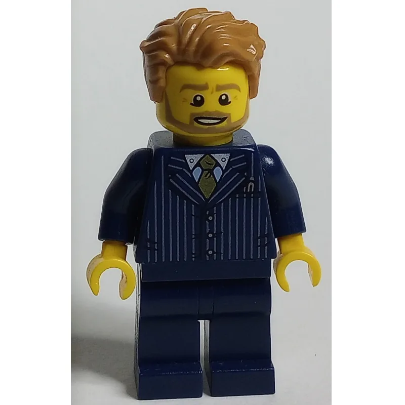 Dark Blue Torso, Suit, Dark Blue Legs, Medium… — minifigurine LEGO | Brick Broker