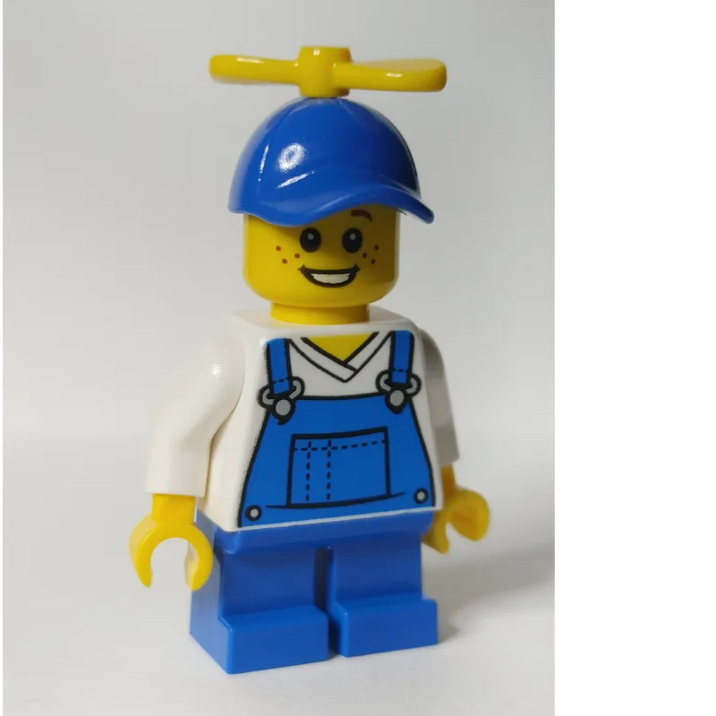 Billy McCloud - Blue Overalls, Blue Cap with… — minifigurine LEGO | Brick Broker