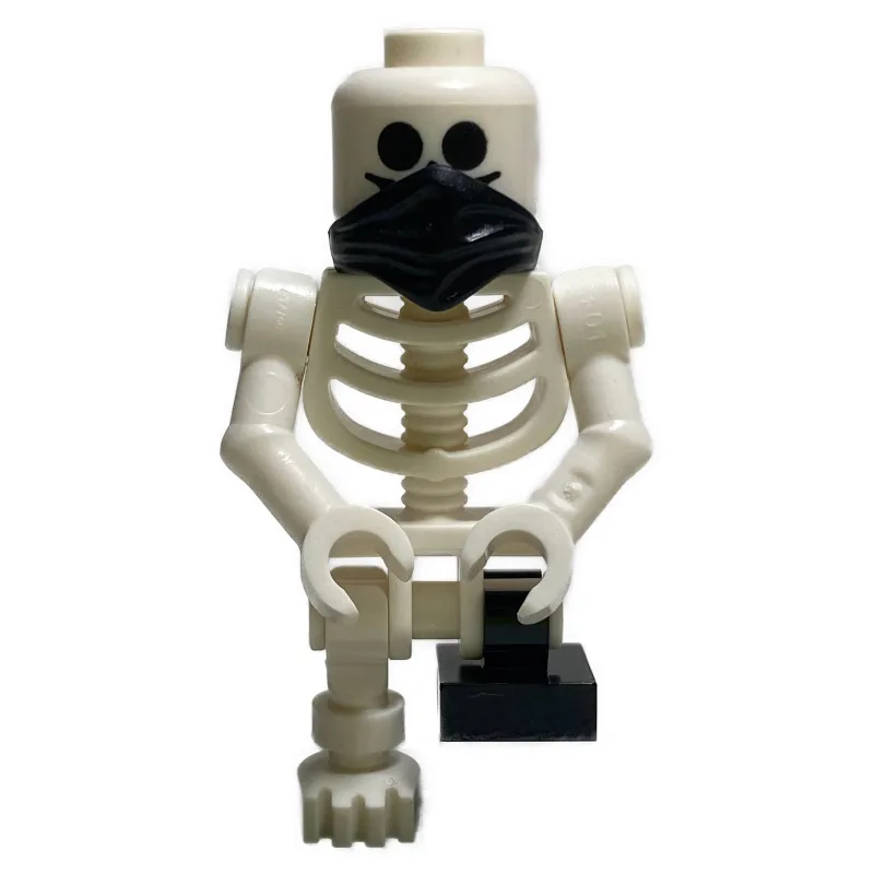 Skeleton, Standard Face, Bandana, Short Black… — minifigurine LEGO | Brick Broker