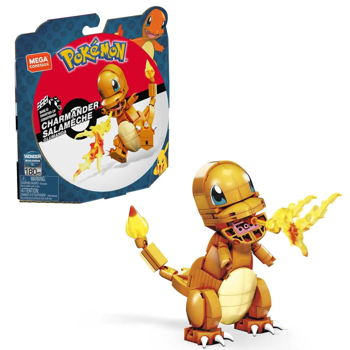 Mattel MEGA Pokémon™ Build & Show Salamèche (GKY96) - prix | Brick Broker