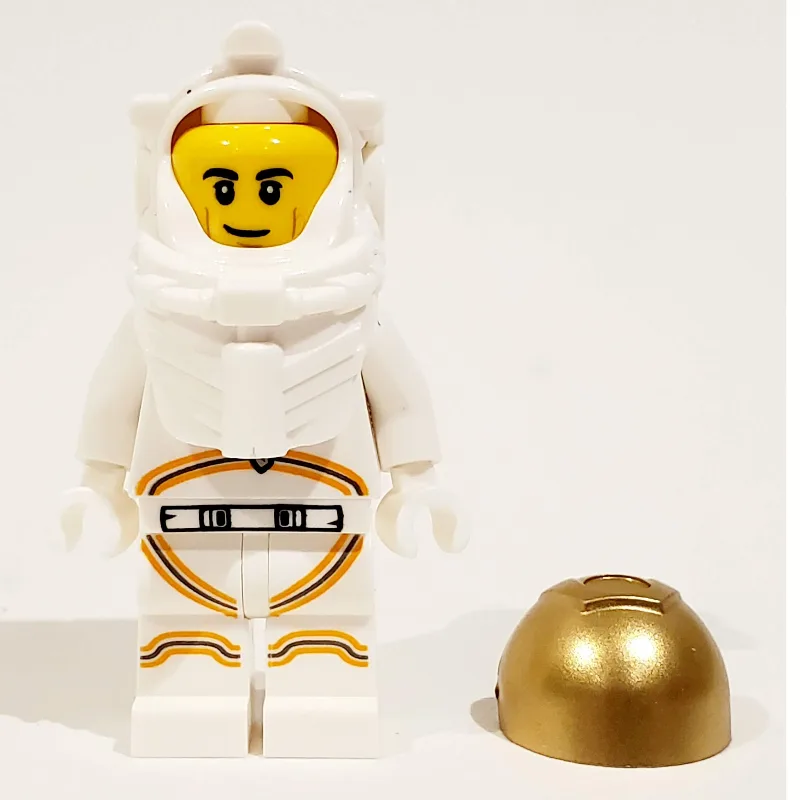 Astronaut - White Torso and Legs, Orange Trim… — minifigurine LEGO | Brick Broker
