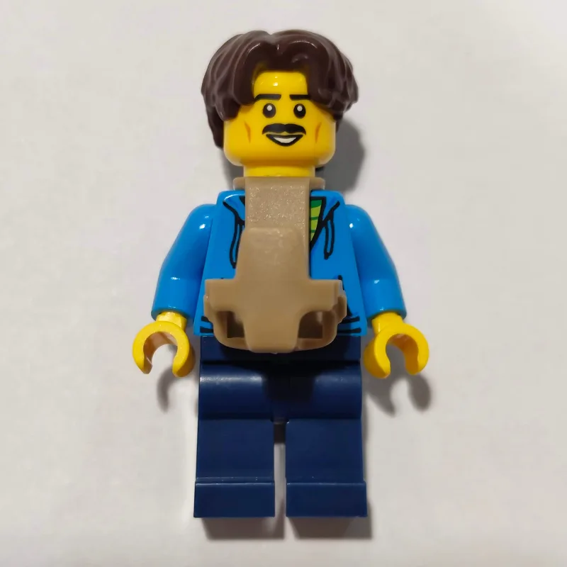 Dad, Dark Azure Torso, Dark Blue Legs, Dark B… — minifigurine LEGO | Brick Broker