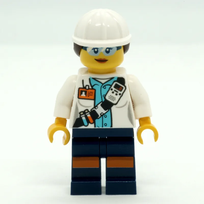 Miner, Woman, Open White Jacket with Shoulder… — minifigurine LEGO | Brick Broker