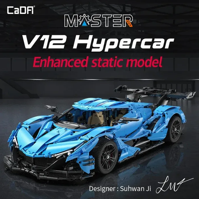 CaDA Maître 1:8 V12 Hypercar Version statique (CADA-C64003W) - prix | Brick Broker