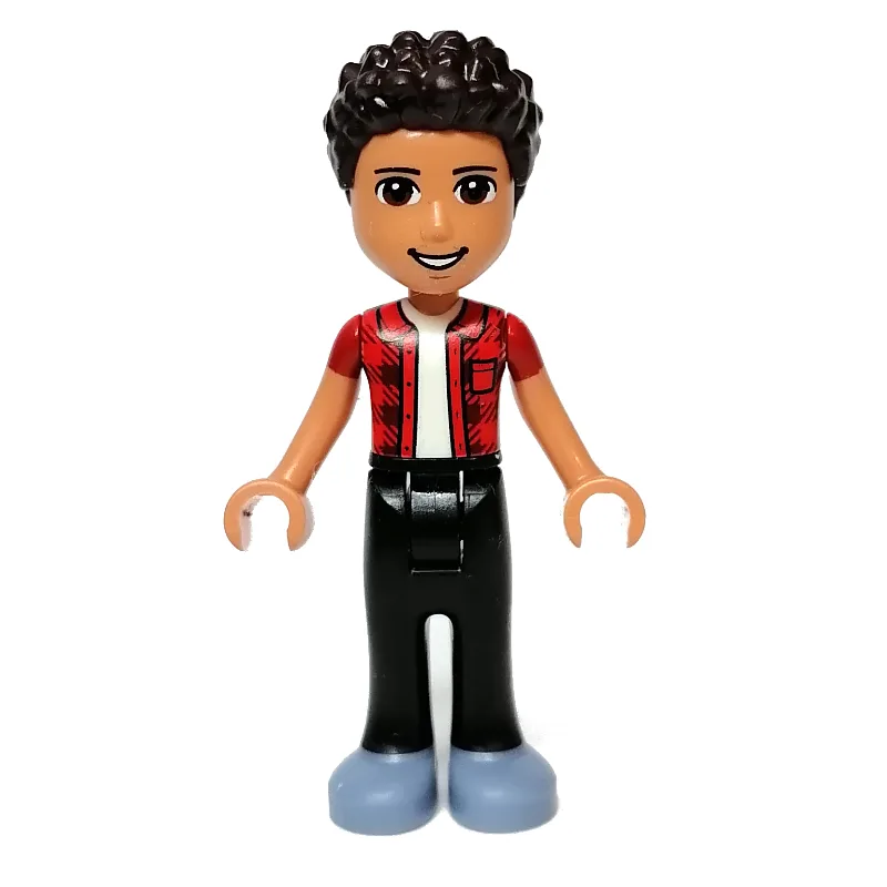 River - Red Jacket, Black Pants, Dark Brown H… — minifigurine LEGO | Brick Broker