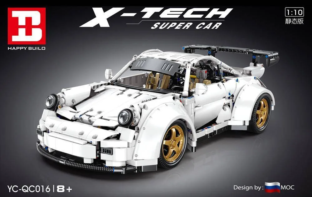 Xinyu Supervoiture blanche Happy Build (YC-QC016) - prix | Brick Broker