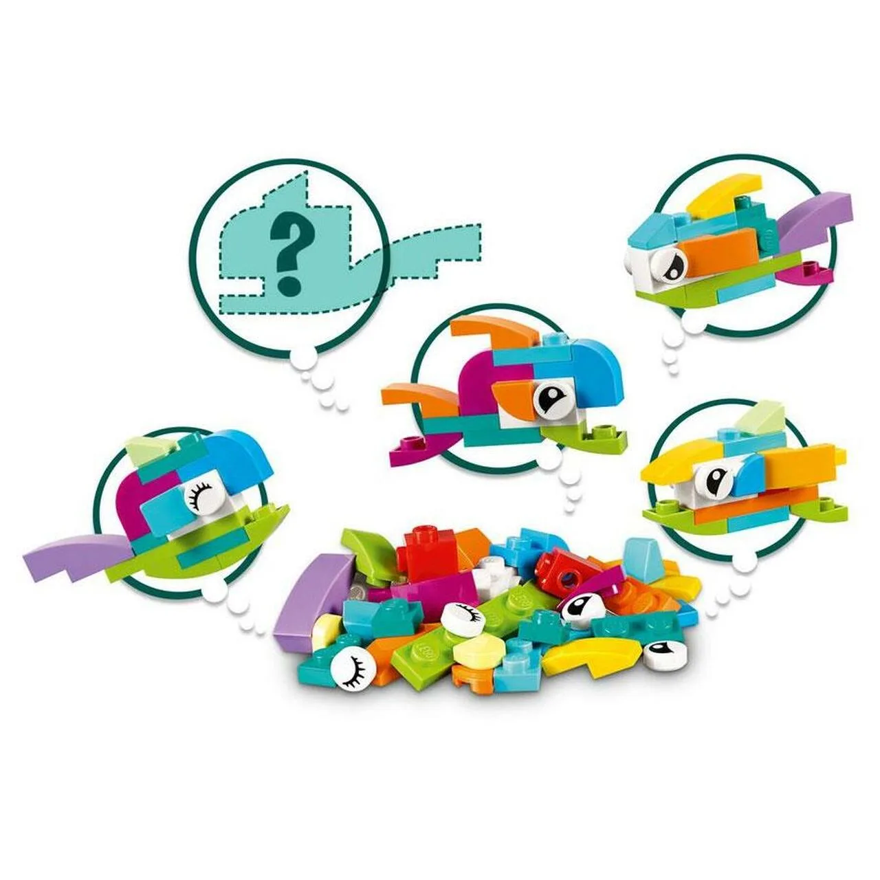 LEGO 30545 Constructions de poissons gratuites - Faites-le vous-même - prix | Brick Broker