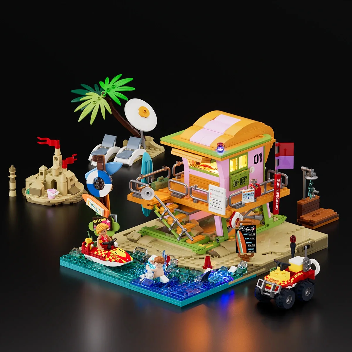 Lumibricks Tour de surveillance de plage (LUMI-18008) - prix | Brick Broker