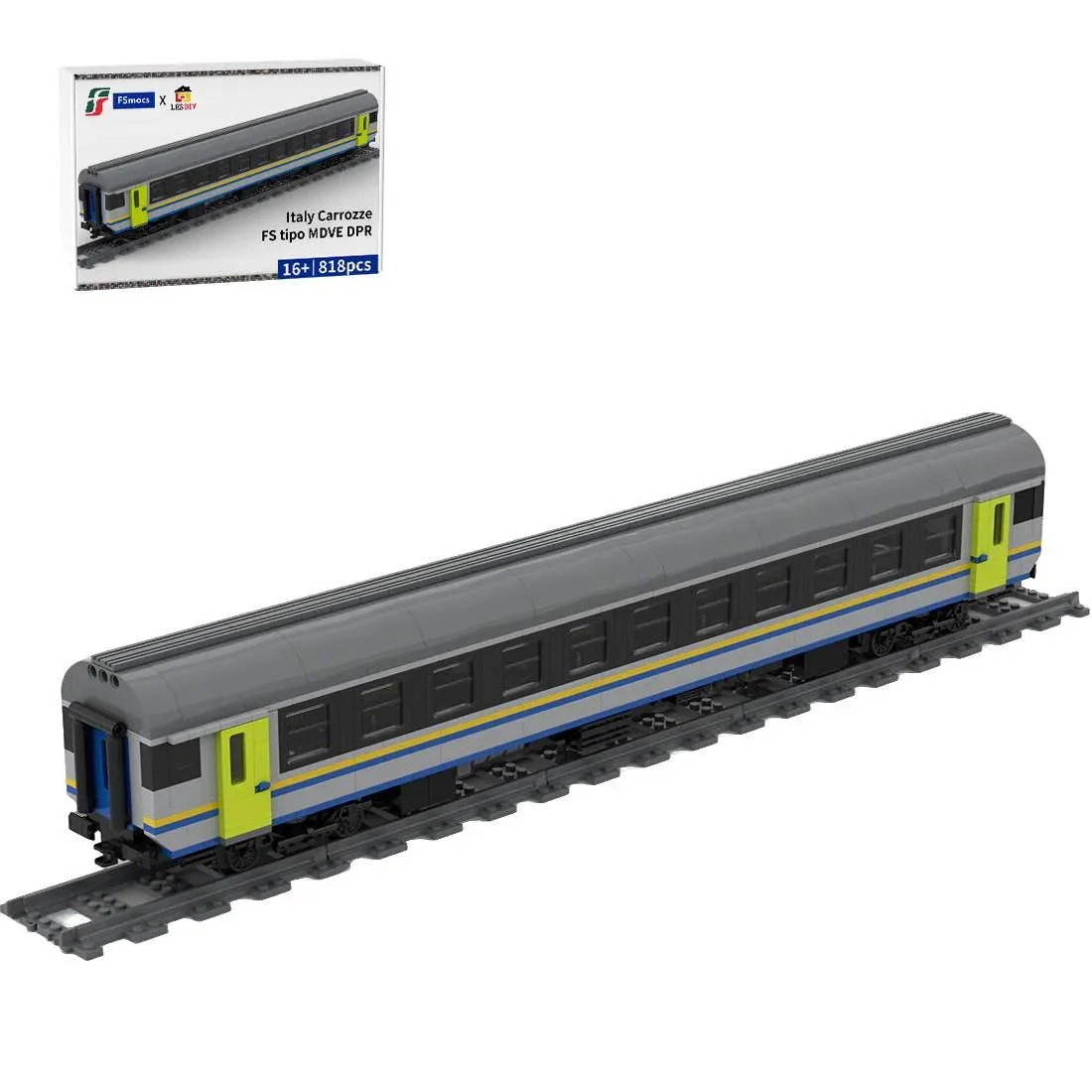 LesDiy Voiture MDVE d'Italie DPR Train (LESDIY-3666528) - prix | Brick Broker