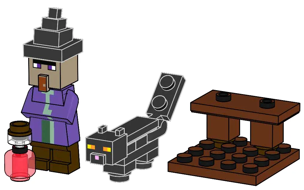 LEGO 662408 Sorcière et chat noir - prix | Brick Broker