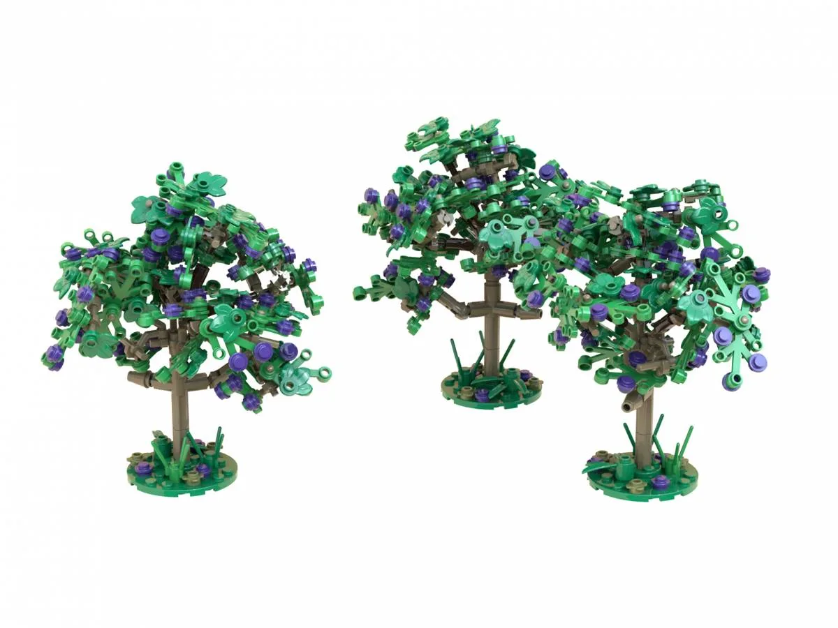 BlueBrixx Arbres de pruniers en été, set de 3 (BB-108901) - prix | Brick Broker