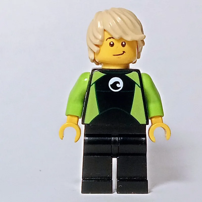 Tom, Black and Lime Wetsuit, Tan Hair — dans quels sets LEGO ? (fig-007282) | Brick Broker
