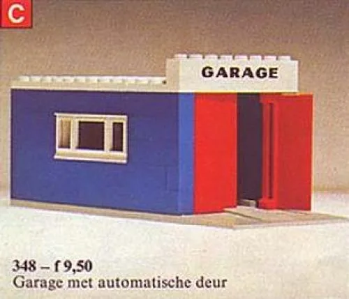 LEGO 348 Garage avec Portes Automatiques - prix | Brick Broker