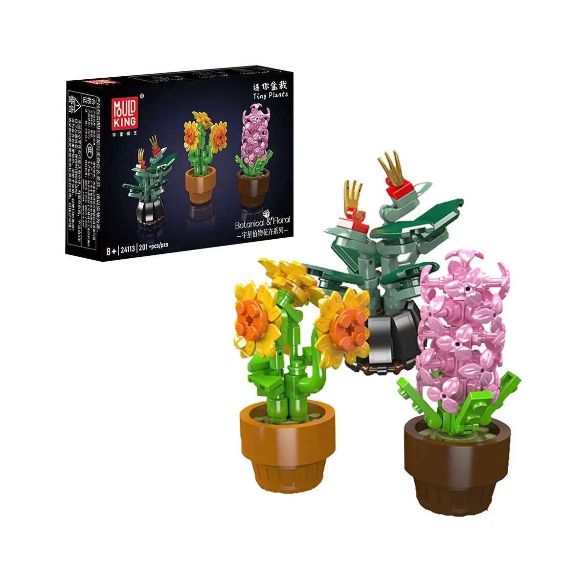 Mould King Petites constructions de fleurs en pot (MOU-24113) - prix | Brick Broker