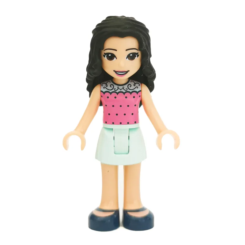 Emma - Dark Pink Top, Light Aqua Skirt — dans quels sets LEGO ? (fig-002619) | Brick Broker