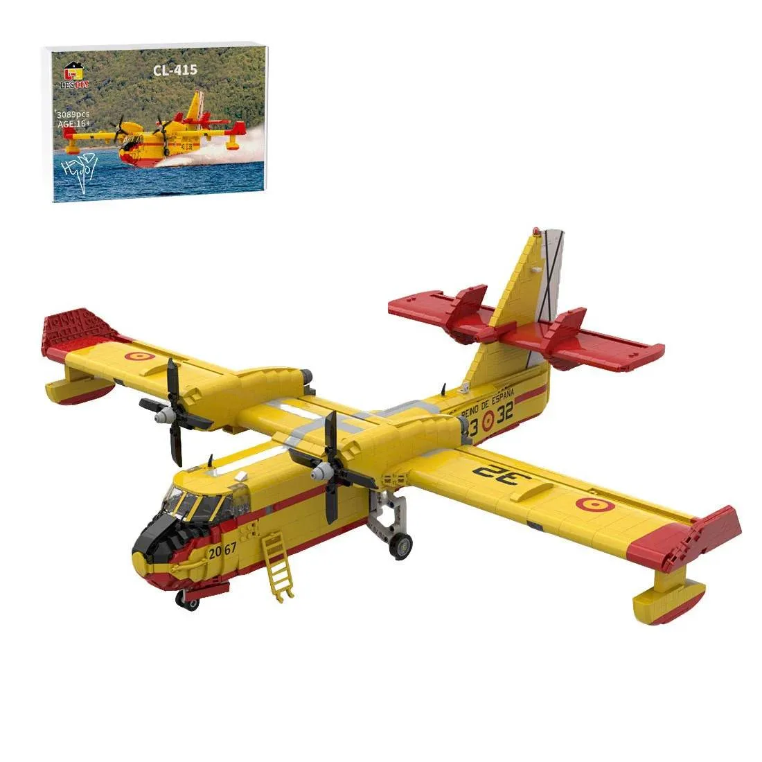 LesDiy Avion bombardier d'eau amphibie CL-415 (LESDIY-3670384) - prix | Brick Broker