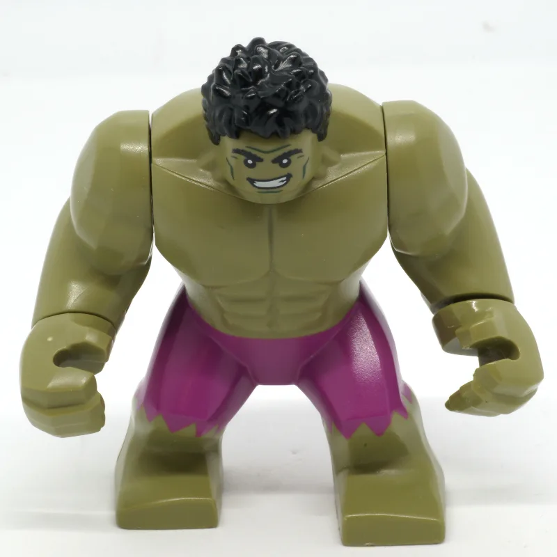 Hulk (Big Fig), Black Hair, Magenta Pants — minifigurine LEGO | Brick Broker
