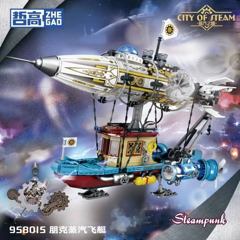 ZHEGAO Dirigeable Mécanique Steampunk (ZHE-958015) - prix | Brick Broker