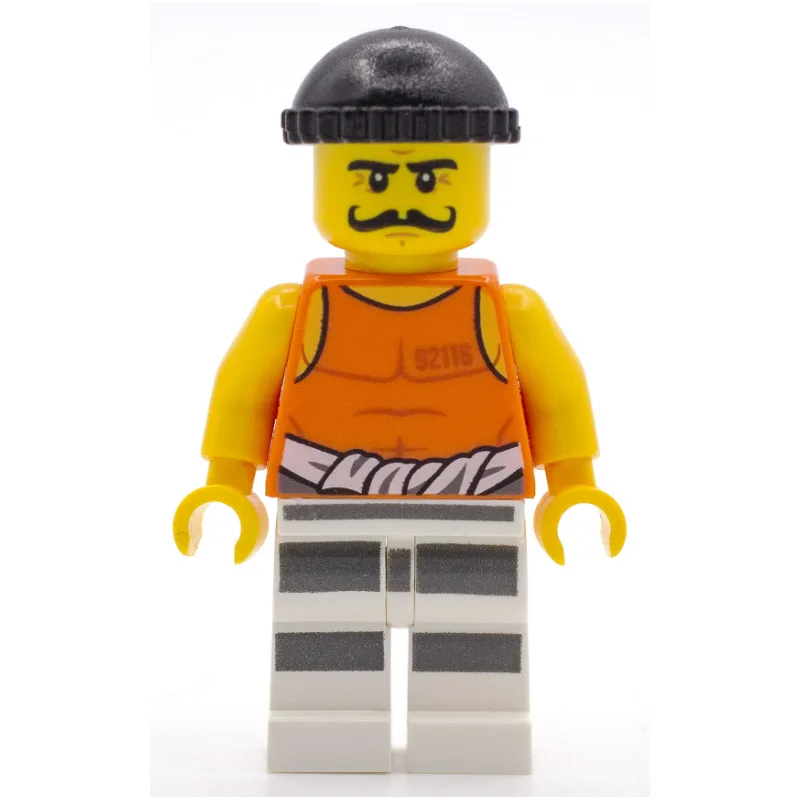 Criminal Simon Sin, Orange Vest with #92116 a… — minifigurine LEGO | Brick Broker