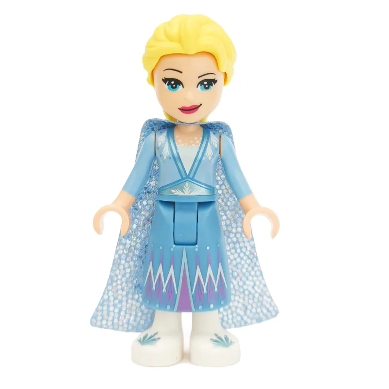 Elsa - Medium Blue Skirt, Glitter Cape — dans quels sets LEGO ? (fig-002093) | Brick Broker