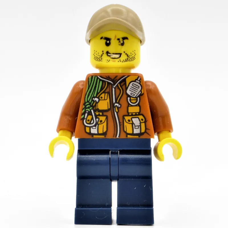 Explorer, Jacket with Pouches, Radio, and Rop… — minifigurine LEGO | Brick Broker